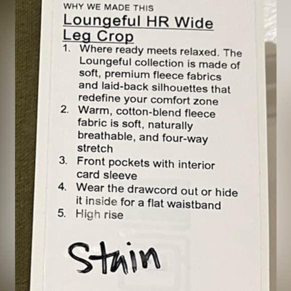 Lululemon Loungeful High Rise Crop Pants - Picture 11 of 12